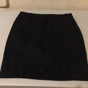 Black lace skirt